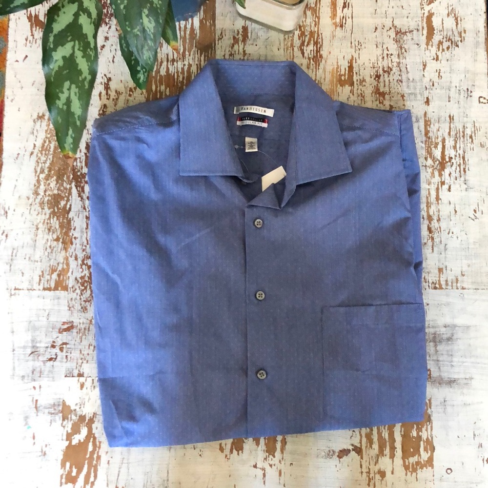 Long Sleeve Blue Button Down